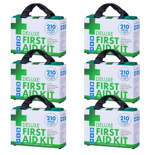 6x 210PCS EMERGENCY FIRST AID KIT Medical Travel Set Workplace Office ARTG BULK V563-BR-6-210P-DXFIRSTAIDKIT