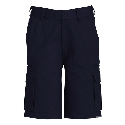 Mens CARGO SHORTS All Sizes 100% COTTON Drill Heavy Work Tradie Military - Navy - 92"" V563-BR-CTNCARGOPANTS-NVY-92