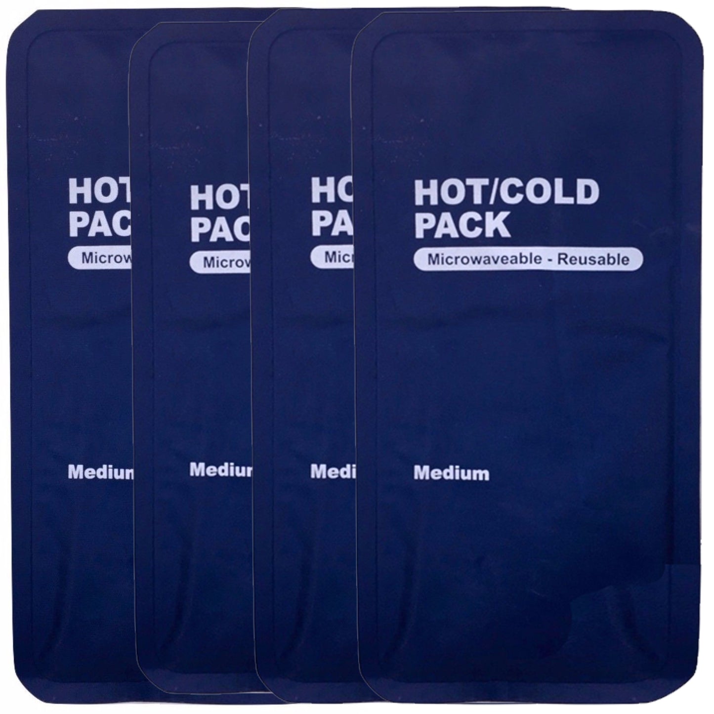 4x HOT COLD PACK First Aid Reusable Ice Heat Gel Packs Microwaveable Relief Bulk V563-BR-HOTCOLDPACK-4