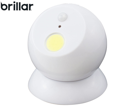 Brillar Motion Activated Swivel Ball Light - White V563-BR0022