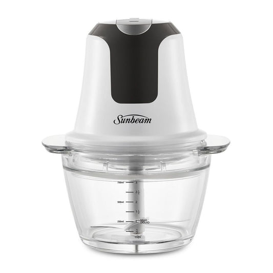 Sunbeam Mini Glass MultiChopper Food Processor - White V563-FCP1000WH