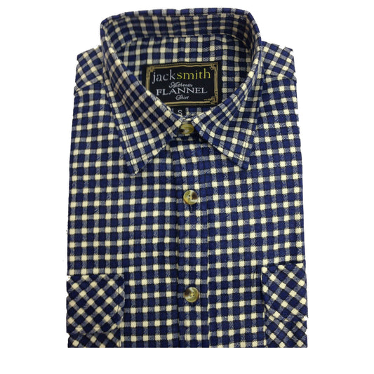 Mens FLANNELETTE SHIRT Check 100% COTTON Flannel Vintage Long Sleeve - 49 (Full Placket) - 5XL V563-FLSHT2015-FP49-5XL