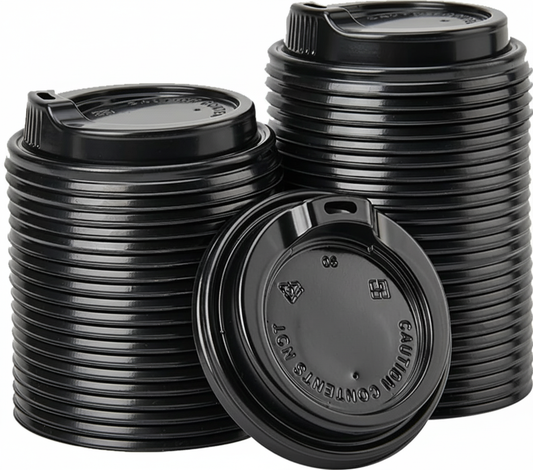 1000x Plastic Coffee Cup Sip Lids Suits 8oz/10oz Cups Take Away Bulk 80mm V563-PA0803-50-1BOX
