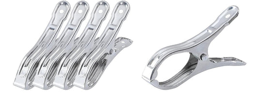 6x STAINLESS STEEL CLOTHES PEGS Laundry Clips Washing Line Clothespin V563-STEEL_JUMBOPEGS-1PK