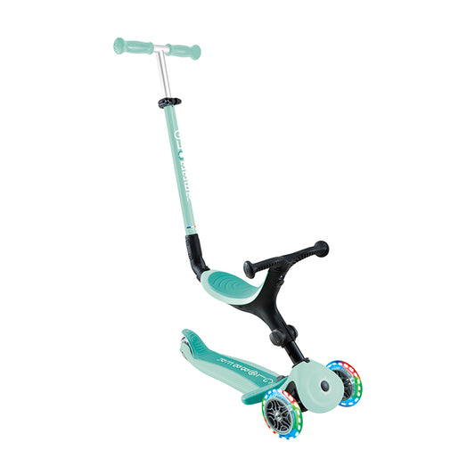 Globber GO UP ACTIVE with Lights - Mint /Dark Mint V572-744-206