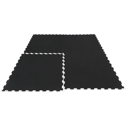 CORTEX 10mm Commercial Interlocking Rubber Gym Tile Mat (1m x 1m) - Set of 6 V572-CSAC-MATIN10-6