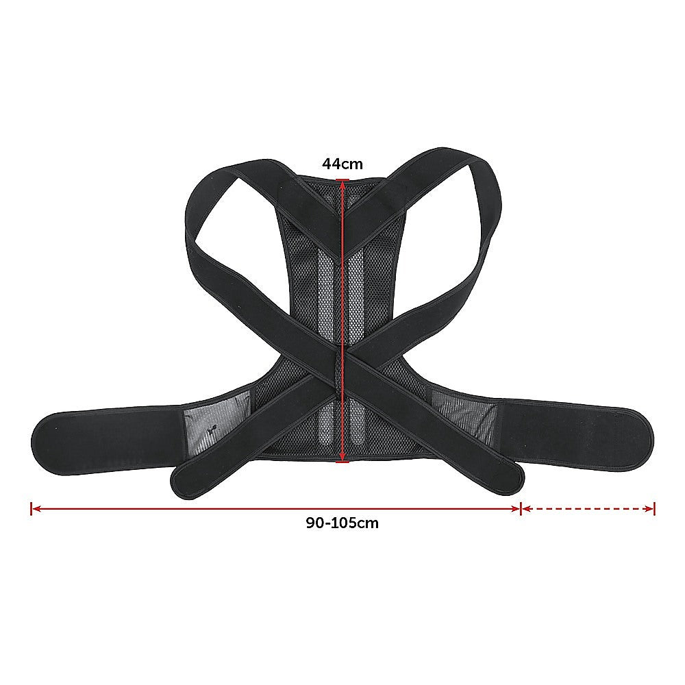 Lower Back Brace Unisex Posture Corrector Lumbar Support - Large V63-823901