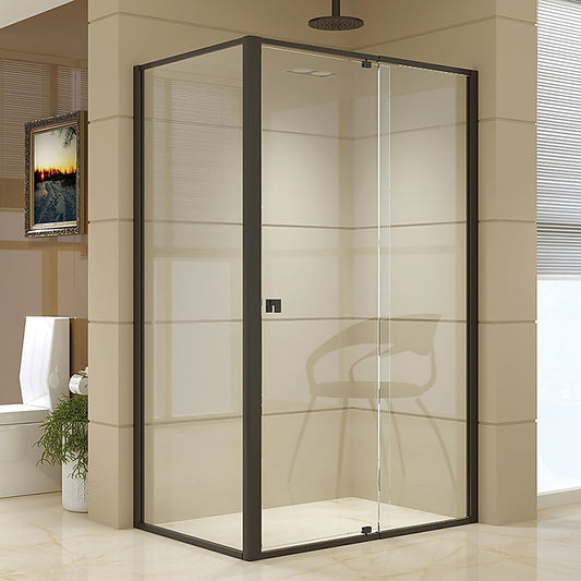 Semi Frameless Shower Screen (114~122)x 195cm & (77~80)x 195cm Side AS/NZS Glass V63-824531