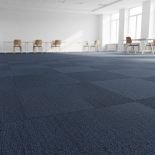 5m2 Box of Premium Carpet Tiles Commercial Domestic Office Heavy Use Flooring Blue V63-826041