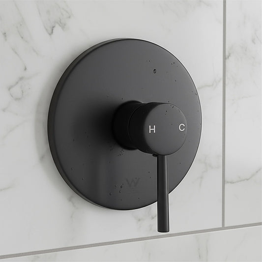 Shower Bath Mixer Tap Bathroom Electroplated Matte Black V63-827911