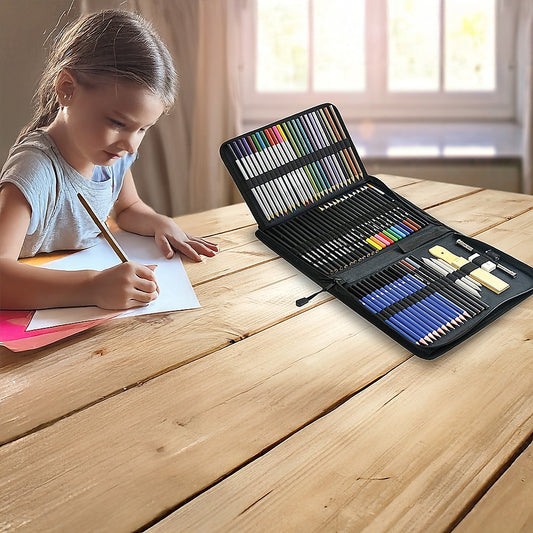 Art Sketch Pencils Oil Drawing Colouring Graphite Charcoal Pencil Set 72pcs/set V63-831871