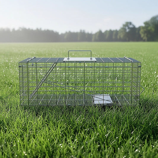 Trap Humane Possum Cage Live Animal Safe Catch Rabbit Cat Hare Fox Bird V63-833601