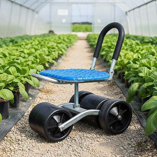 Gardening Seat Portable Height Adjustable Folding Stool With Kneeling Pad For Comfortable Garden Work V63-840571