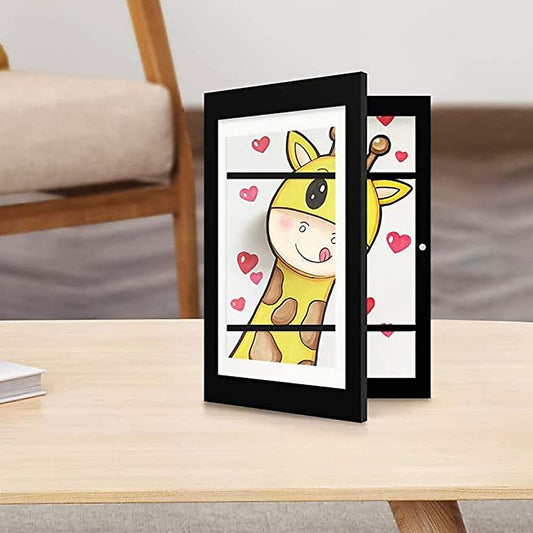 A4 Wooden Picture Frame For 50 Artworks Kids Art Display V63-841931