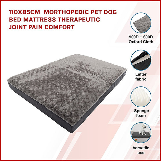110x85cm Orthopedic Pet Dog Bed Mattress Therapeutic Joint Pain Comfort V63-842021