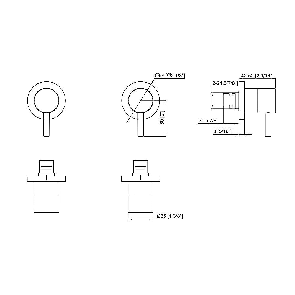 Bathroom Shower Bath Hot and Cold Mixer WATERMARK Certified in Chrome V63-847861