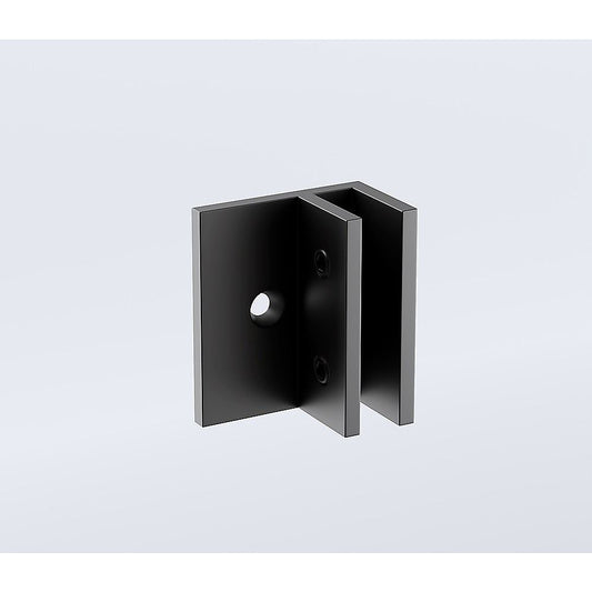 Glass-to-wall/floor Shower Screen F-Brackets in Black V63-930631