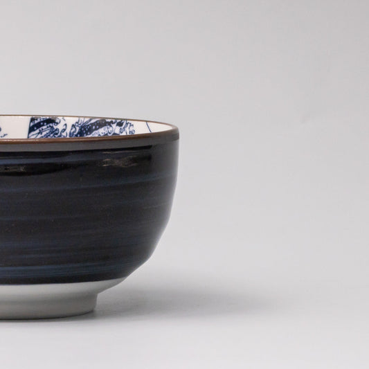 Bowl U Shaped 12.5cm Hokusai Fuji Design V637-C0021