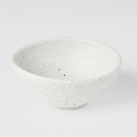 Egg Shaped Bowl 13cm Shell White Glaze V637-C0467