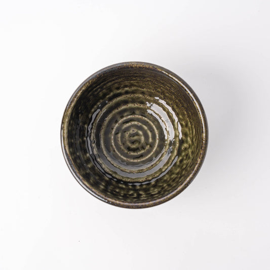 Udon Bowl 16cm Black Moss Glaze V637-C0906