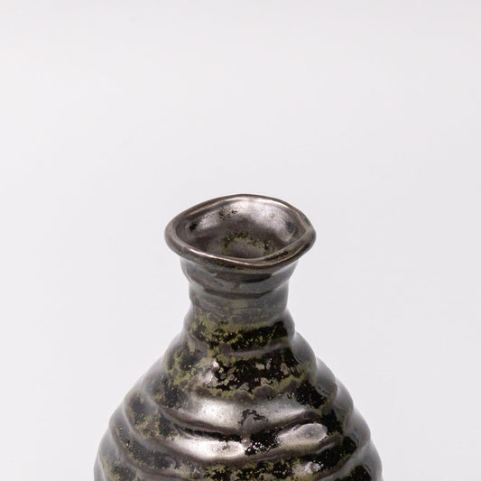 Sake Jug 180ml Moss Black Glaze V637-C1628