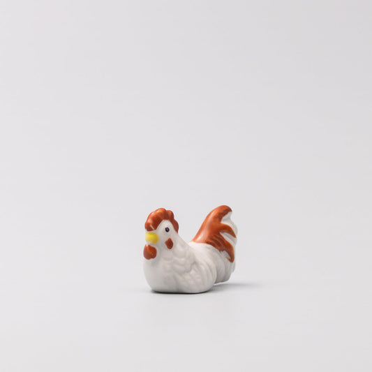 Chopstick Rest White and Red Rooster V637-C1690