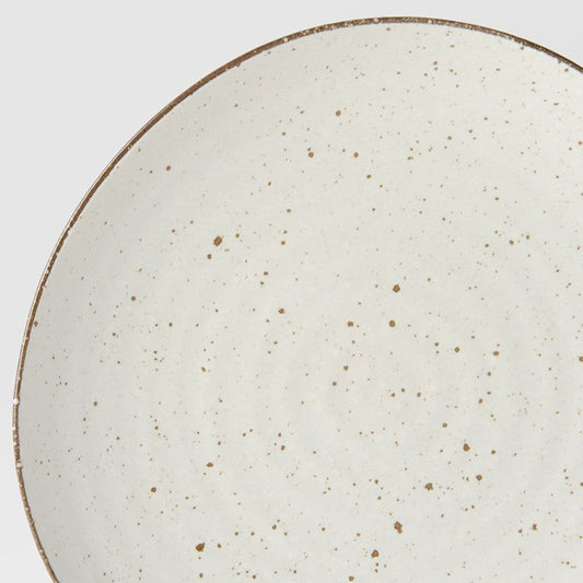 Dinner Plate Organic Shape 23cm Fleck Glaze V637-C1850