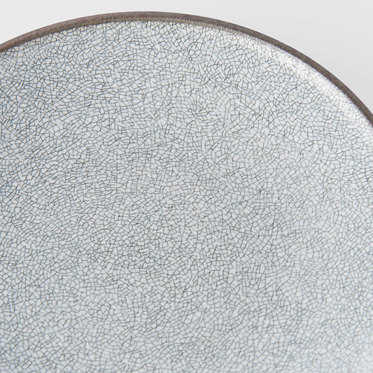 Dinner Plate 25cm Crazed Grey Glaze V637-C1914
