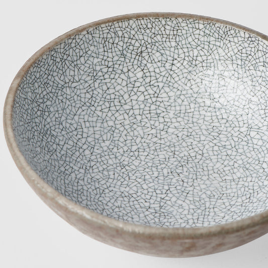 Tapas Bowl 13cm Crazed Grey Glaze V637-C1920