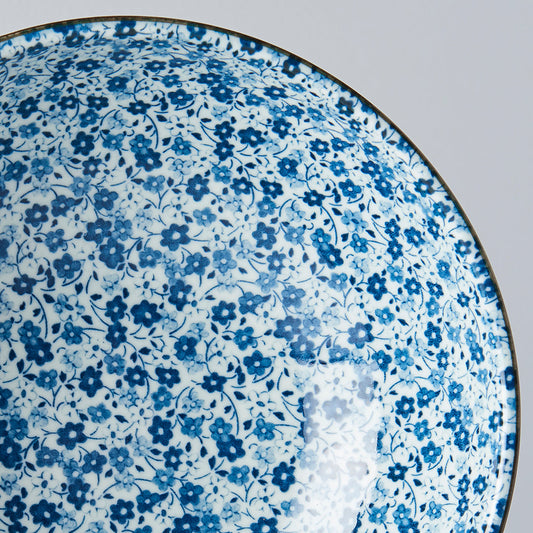 Ramen Bowl 21.5cm Blue Daisy Glaze V637-C2790