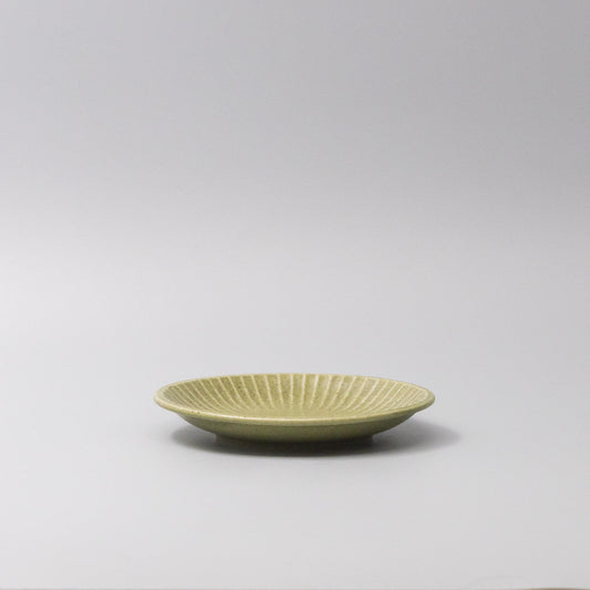Tapas Plate 15.5cm Apple Green Glaze V637-C3645