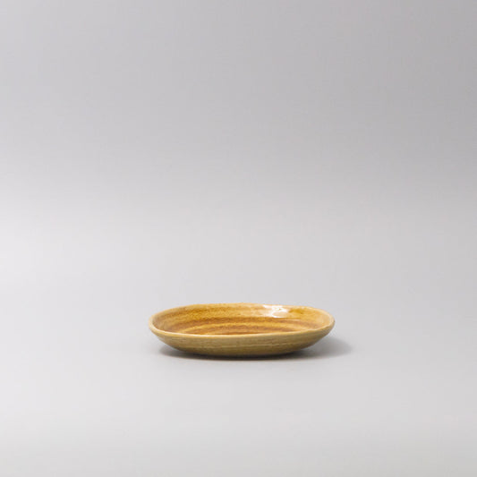 Plate 13.5cm Amane Amber Glaze V637-C3668