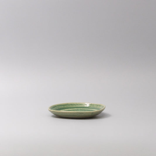 Plate 13.5cm Amane Emerald Glaze V637-C3669