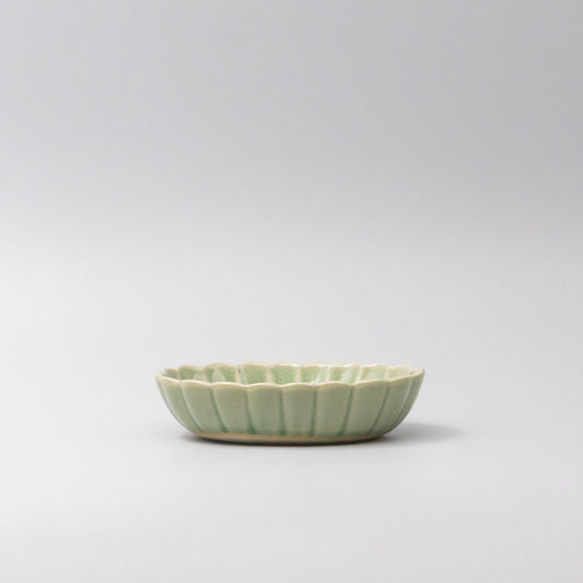 Bowl Oval 16cm Amane Emerald Glaze V637-C3675