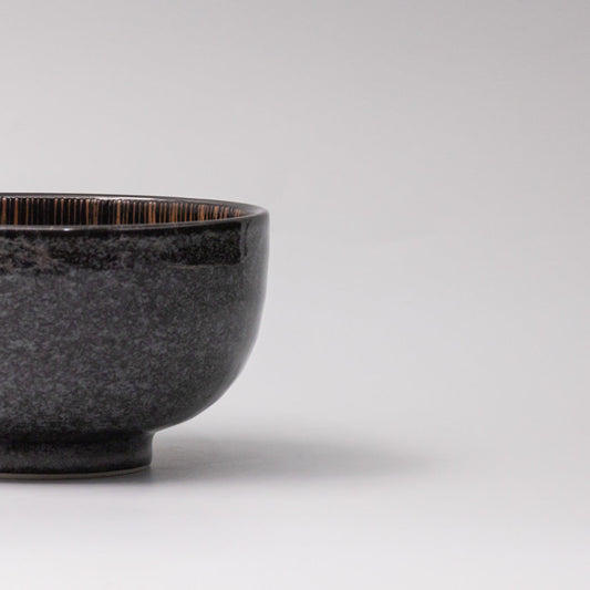 Bowl 16cm Bronze Converging Line Glaze V637-C3709