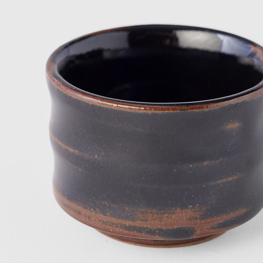 Sake Cup Ochoko 40ml Tenmokku Black Glaze V637-C5450