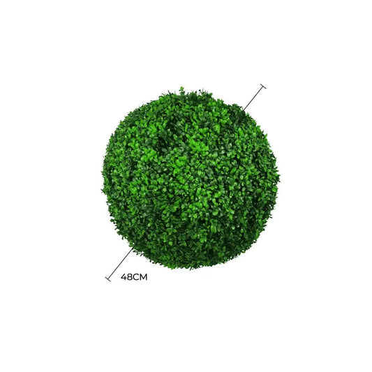 Large Green Leaf Buxus Faulkner Topiary Ball UV Resistant 48cm V637-DP1001537