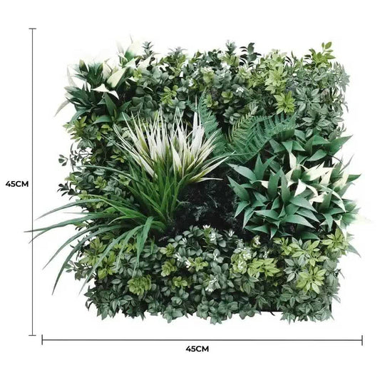 Bespoke Vertical Garden Green Wall UV Resistant 45cm x 45cm Fire Retardant V637-DP1014117S