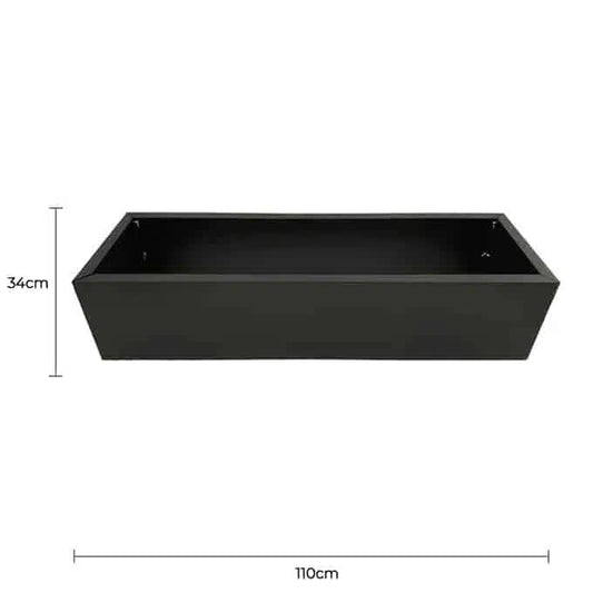 Black Metal Planter Medium V637-DP1018796