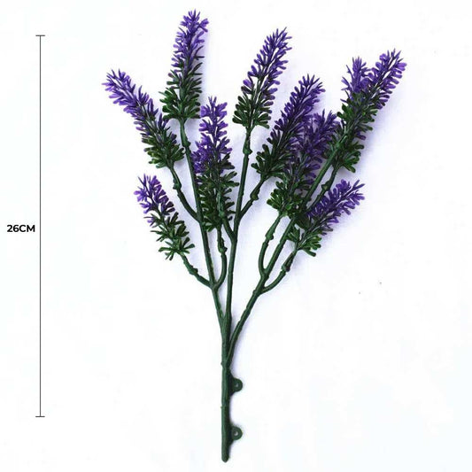 Small Artificial Lavender Stem / Wall Plant UV Resistant 26cm V637-DP1018961