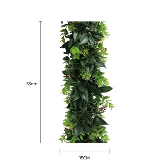 Artificial Extendable Hanging Wreath UV Resistant 55cm V637-DP22572