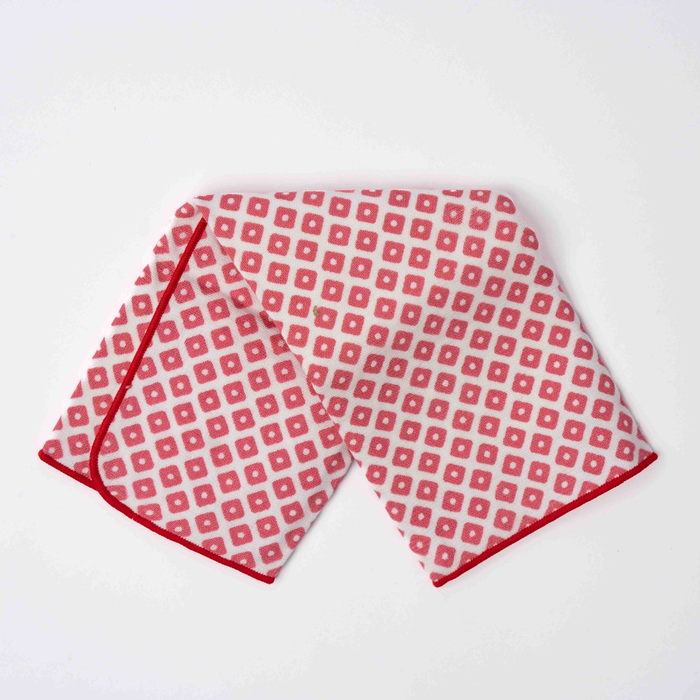 Face Towel Kanoko Red V637-F0202