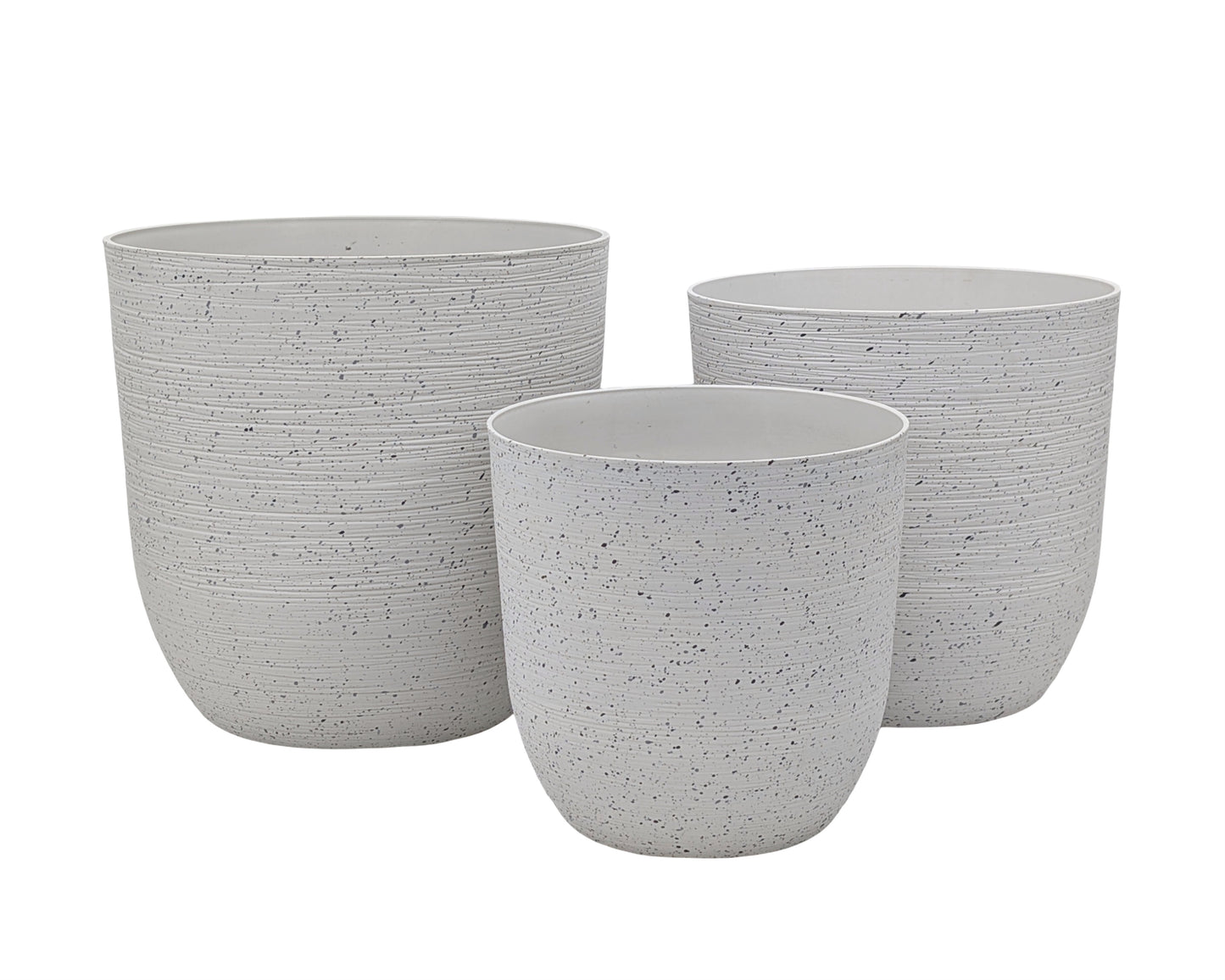 bulk 6 Sandstone Look Thick Plastic Planter Medium Size 30x29cm V637-GRT38757