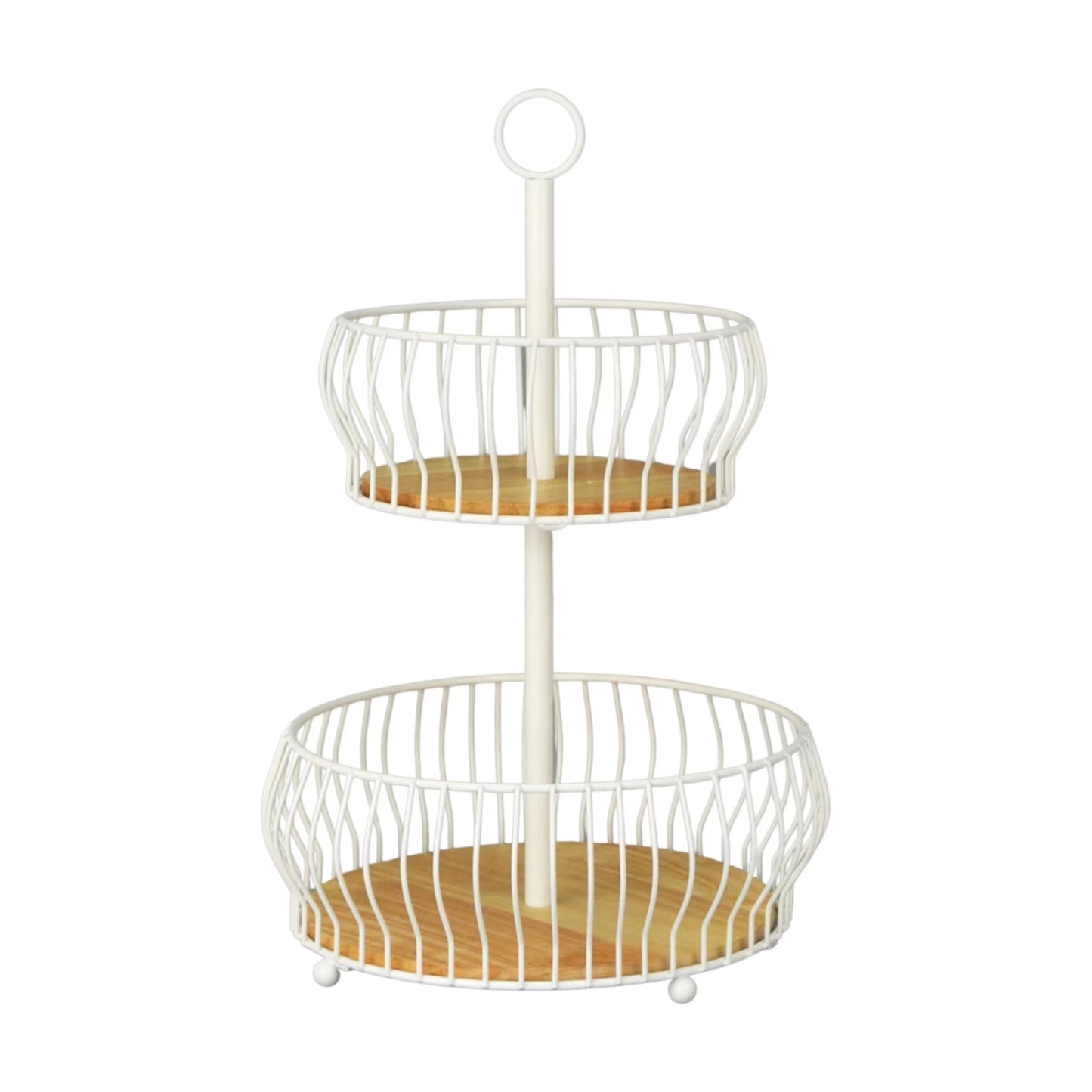 2 Tier Round Fruit Basket 37cm V637-KIT32647