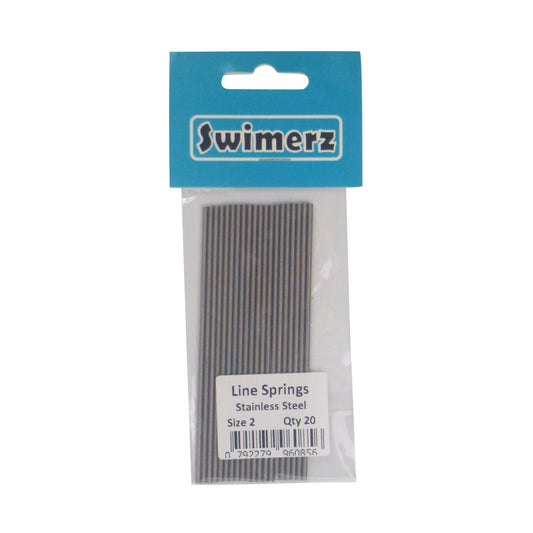 Swimerz Stainless Steel Fishing Line Springs, Size 2, 10cmL, 1.4mmID, 2.0mmOD V658-93MC000020403