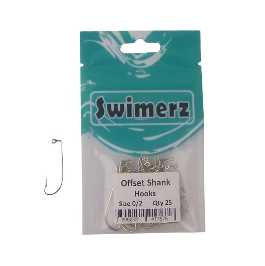 Swimerz 0/2 Offset Shank Jig Hook 25 Pack V658-93MC000103021