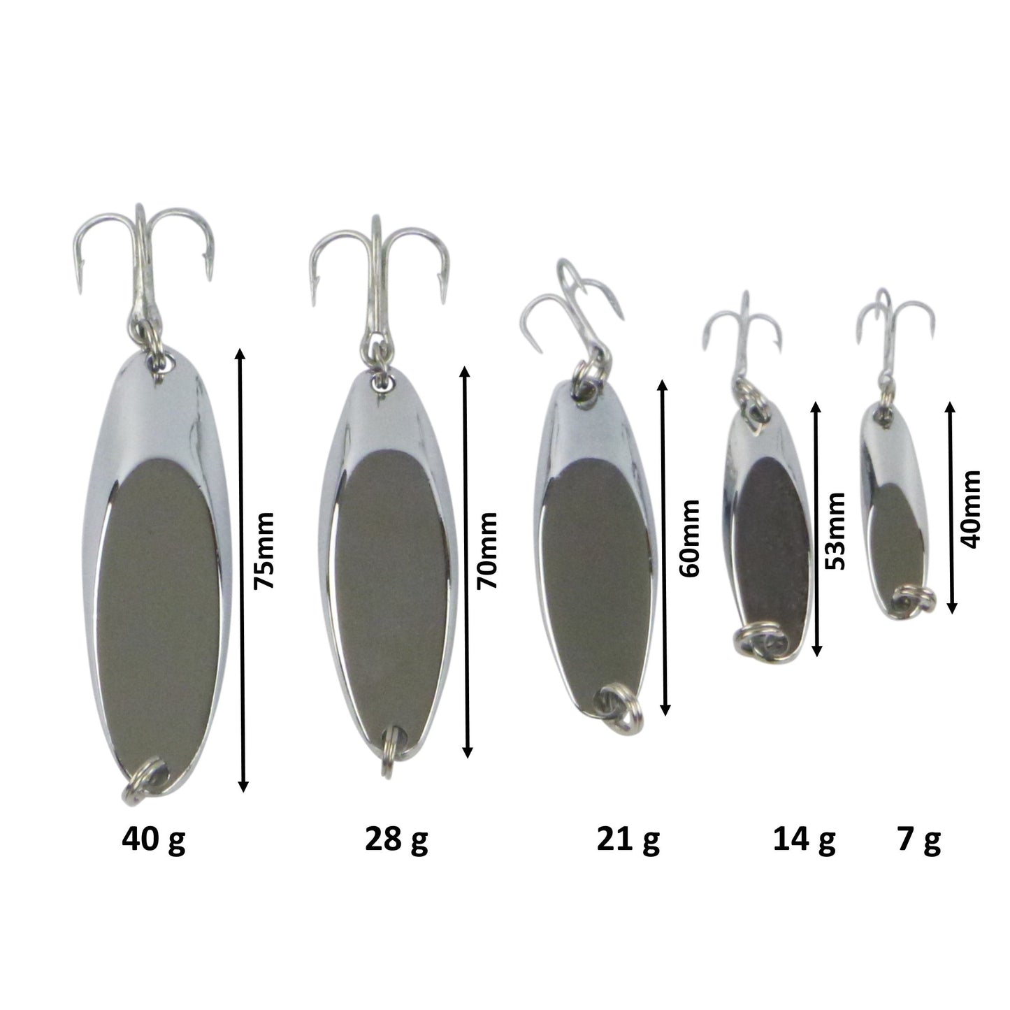 Finesse Chrome Kaster Jig, 7 Grams. Pack of 4 Jigs V658-93MC000250202