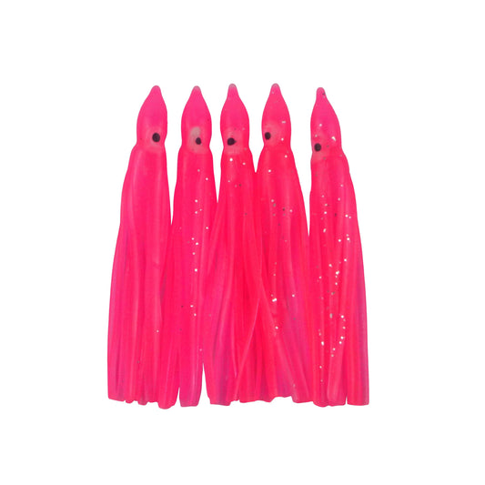 Swimerz Octopus Skirts 100mm Hot Pink, 5 pack V658-93MC000437005