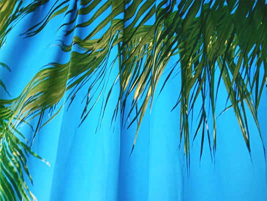 Sea View 3D Printing Blockout Curtains 260x213cm PINCH PLEAT Fabric Seascape V702-CNA2-213 HJ2