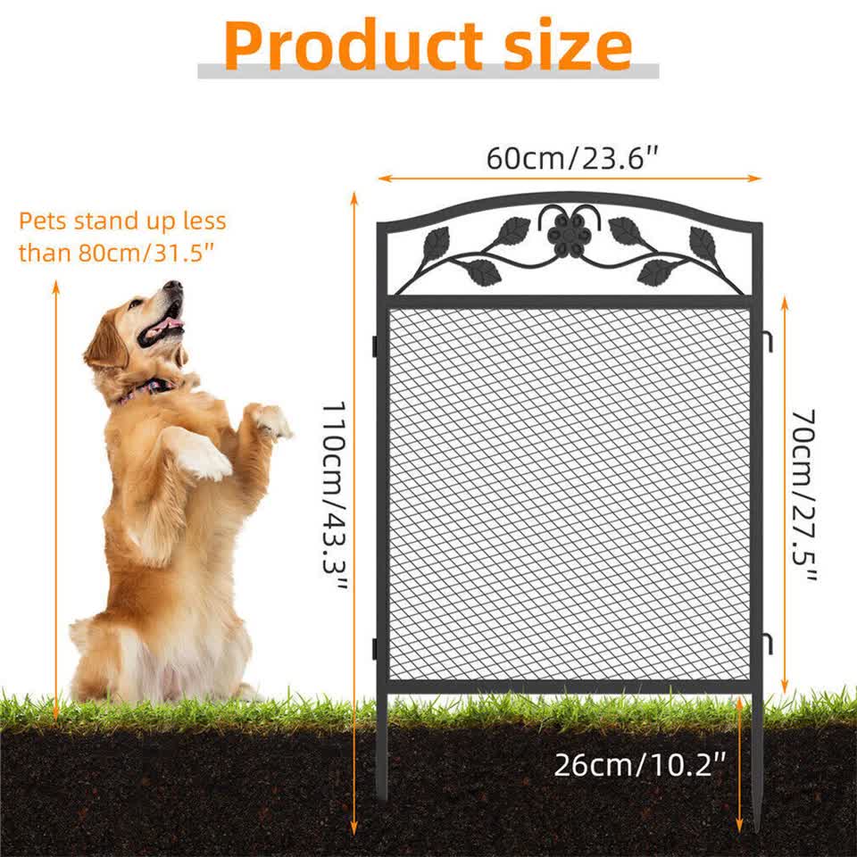 Fin Heavy Duty Dog Play Pen Enclosure Whelping Cage With Fertility Mat Puppy Playpen 60x110cm V767-P-XE843-G1
